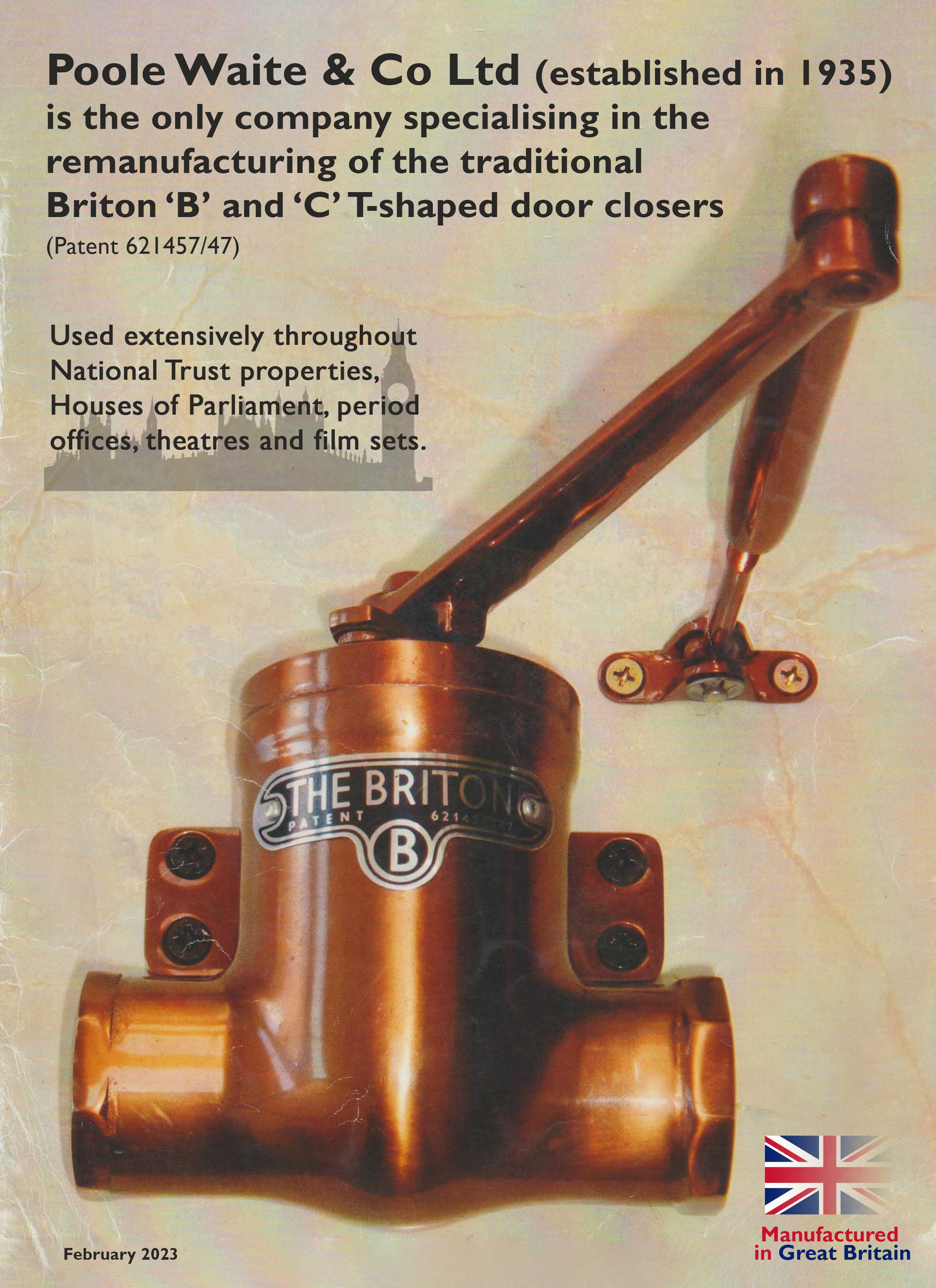 Briton door closers Poole Waite & Co. Ltd.